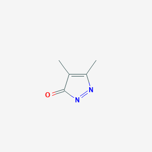 molecular formula C5H6N2O B8226669 4,5-Dimethyl-3H-pyrazol-3-one 