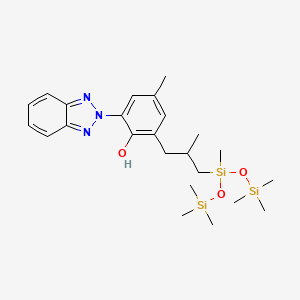 molecular formula C24H39N3O3Si3 B8226674 Drometrizole trisiloxane CAS No. 320341-73-9
