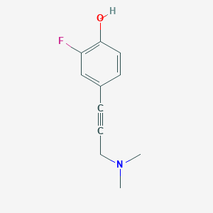 4-(3-(Dimethylamino)prop-1-yn-1-yl)-2-fluorophenol