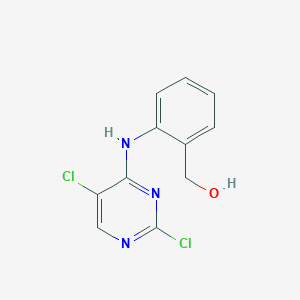 molecular formula C11H9Cl2N3O B8226699 (2-(2,5-Dichloropyrimidin-4-ylamino)phenyl)methanol 