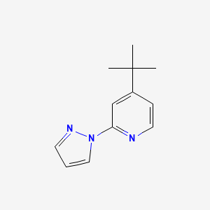 molecular formula C12H15N3 B8226785 4-Tert-butyl-2-(1h-pyrazol-1-yl)pyridine 