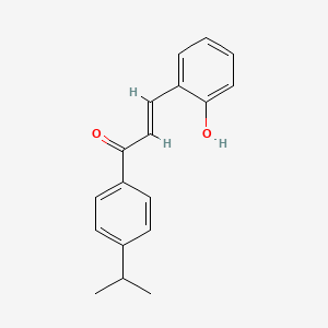 molecular formula C18H18O2 B8226834 (E)-3-(2-hydroxyphenyl)-1-(4-propan-2-ylphenyl)prop-2-en-1-one 