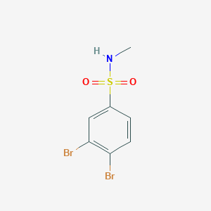 molecular formula C7H7Br2NO2S B8226873 3,4-dibromo-N-methylbenzenesulfonamide 