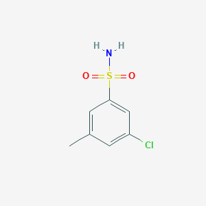 molecular formula C7H8ClNO2S B8226889 3-Chloro-5-methylbenzenesulfonamide 