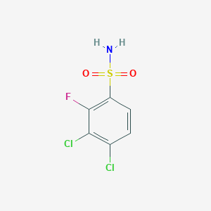molecular formula C6H4Cl2FNO2S B8226896 3,4-Dichloro-2-fluorobenzenesulfonamide 
