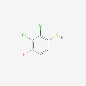molecular formula C6H3Cl2FS B8226944 2,3-Dichloro-4-fluorobenzenethiol 