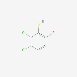 molecular formula C6H3Cl2FS B8226953 2,3-Dichloro-6-fluorobenzenethiol 
