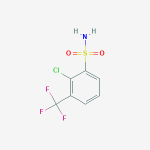 molecular formula C7H5ClF3NO2S B8226957 2-Chloro-3-(trifluoromethyl)benzenesulfonamide 