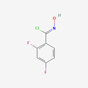 molecular formula C7H4ClF2NO B8226991 (Z)-2,4-Difluoro-N-hydroxybenzimidoyl chloride 