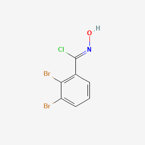 (1Z)-2,3-dibromo-N-hydroxybenzenecarboximidoyl chloride