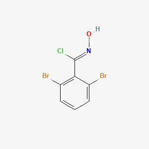 molecular formula C7H4Br2ClNO B8227020 (1Z)-2,6-dibromo-N-hydroxybenzenecarboximidoyl chloride 