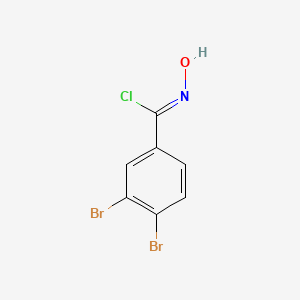 (1Z)-3,4-dibromo-N-hydroxybenzenecarboximidoyl chloride