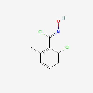 molecular formula C8H7Cl2NO B8227051 (1Z)-2-chloro-N-hydroxy-6-methylbenzenecarboximidoyl chloride 
