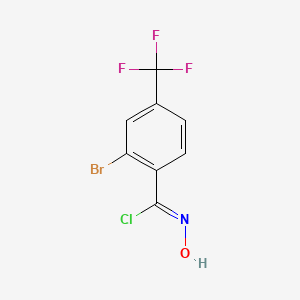 2-Bromo-N-hydroxy-4-(trifluoromethyl)benZimidoyl chloride