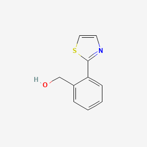 molecular formula C10H9NOS B8227064 (2-(Thiazol-2-yl)phenyl)methanol 