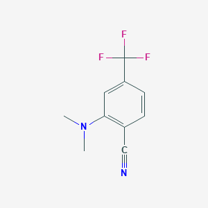 molecular formula C10H9F3N2 B8227125 2-(Dimethylamino)-4-(trifluoromethyl)benzonitrile CAS No. 689148-14-9