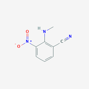 molecular formula C8H7N3O2 B8227137 2-(Methylamino)-3-nitrobenzonitrile 
