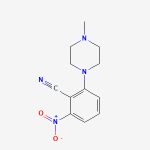 molecular formula C12H14N4O2 B8227139 2-(4-Methyl-1-piperazinyl)-6-nitrobenzonitrile 
