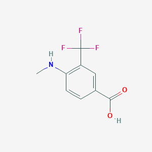 molecular formula C9H8F3NO2 B8227233 4-methylamino-3-trifluoromethylbenzoic Acid 