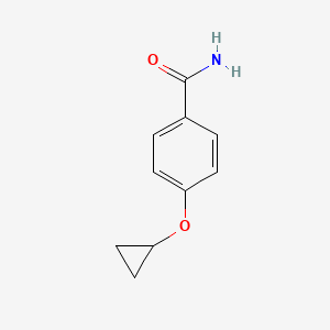 molecular formula C10H11NO2 B8227260 4-Cyclopropoxybenzamide 