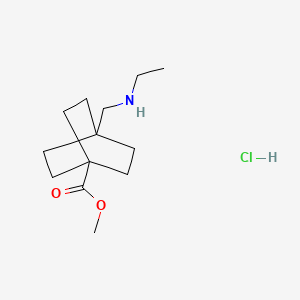 molecular formula C13H24ClNO2 B8227265 Methyl 4-((ethylamino)methyl)bicyclo[2.2.2]octane-1-carboxylate hydrochloride 