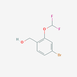 molecular formula C8H7BrF2O2 B8227279 (4-Bromo-2-(difluoromethoxy)phenyl)methanol CAS No. 1315359-24-0