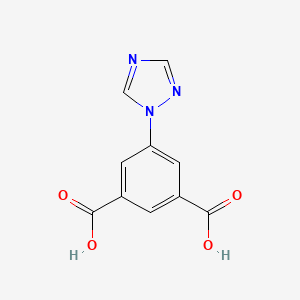 molecular formula C10H7N3O4 B8227316 5-(1H-1,2,4-Triazol-1-yl)isophthalic acid 