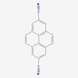 molecular formula C18H8N2 B8227332 Pyrene-2,7-dicarbonitrile 