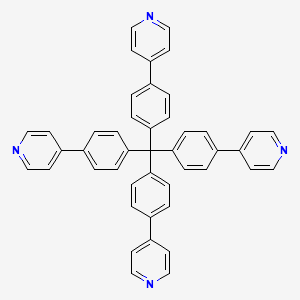 molecular formula C45H32N4 B8227335 Tetrakis(4-(pyridin-4-yl)phenyl)methane 