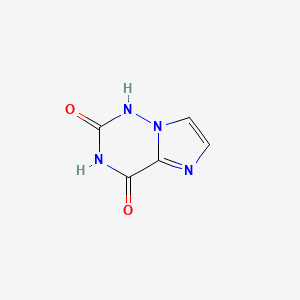 molecular formula C5H4N4O2 B8227417 1H,2H,3H,4H-imidazo[2,1-f][1,2,4]triazine-2,4-dione 
