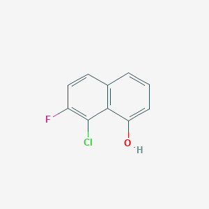 molecular formula C10H6ClFO B8227427 8-chloro-7-fluoro-naphthalen-1-ol 