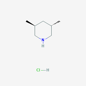 molecular formula C7H16ClN B8227512 trans-3,5-Dimethylpiperidine;hydrochloride 