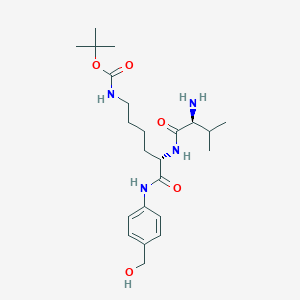 molecular formula C23H38N4O5 B8227545 Val-Lys(Boc)-PAB 