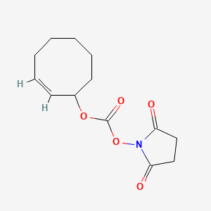 molecular formula C13H17NO5 B8227580 TCO-NHS Ester (axial) 