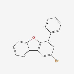 molecular formula C18H11BrO B8227657 2-Bromo-4-phenyldibenzo[b,d]furan 
