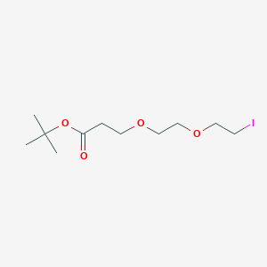 molecular formula C11H21IO4 B8227673 Tert-butyl 3-(2-(2-iodoethoxy)ethoxy)propanoate 