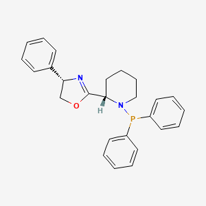 molecular formula C26H27N2OP B8227684 (S)-2-((S)-1-(Diphenylphosphanyl)piperidin-2-yl)-4-phenyl-4,5-dihydrooxazole 