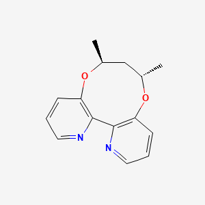 molecular formula C15H16N2O2 B8227688 (6S,8S,13aR)-7,8-Dihydro-6,8-dimethyl-6H-[1,5]dioxonino[7,6-b:8,9-b']dipyridine 