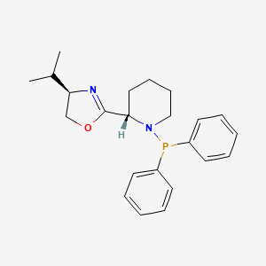 molecular formula C23H29N2OP B8227745 (R)-2-((S)-1-(Diphenylphosphanyl)piperidin-2-yl)-4-isopropyl-4,5-dihydrooxazole 