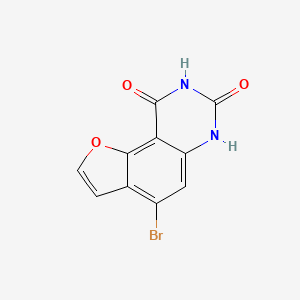 molecular formula C10H5BrN2O3 B8227748 4-Bromofuro[2,3-f]quinazoline-7,9(6H,8H)-dione 