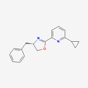 (S)-4-Benzyl-2-(6-cyclopropylpyridin-2-yl)-4,5-dihydrooxazole