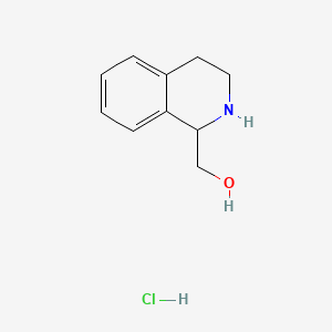 molecular formula C10H14ClNO B8227839 (1,2,3,4-Tetrahydroisoquinolin-1-YL)methanol hydrochloride 