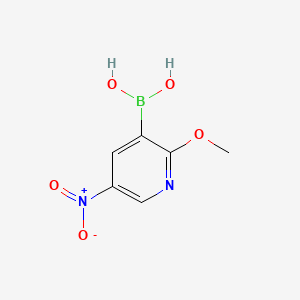 molecular formula C6H7BN2O5 B8227853 (2-Methoxy-5-nitropyridin-3-yl)boronic acid 