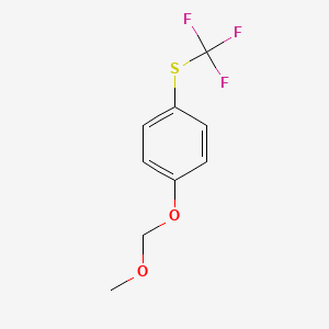 molecular formula C9H9F3O2S B8227862 (4-(Methoxymethoxy)phenyl)(trifluoromethyl)sulfane 