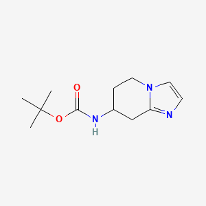 molecular formula C12H19N3O2 B8227868 Tert-butyl 5,6,7,8-tetrahydroimidazo[1,2-a]pyridin-7-ylcarbamate 