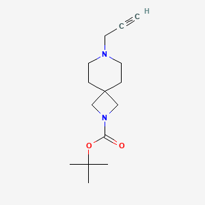 molecular formula C15H24N2O2 B8227917 tert-Butyl 7-(prop-2-yn-1-yl)-2,7-diazaspiro[3.5]nonane-2-carboxylate 