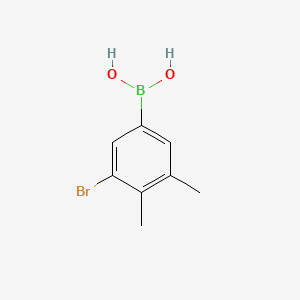 molecular formula C8H10BBrO2 B8227938 3-Bromo-4,5-dimethylphenylboronic acid 