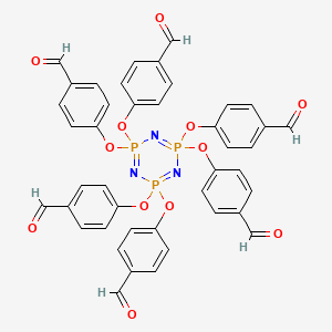 molecular formula C42H30N3O12P3 B8227952 Cyclotriphosphazene-pmmh-6 dendrimer generation 0.5 