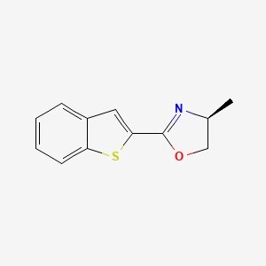 molecular formula C12H11NOS B8228004 (S)-2-(Benzo[b]thiophen-2-yl)-4-methyl-4,5-dihydrooxazole 