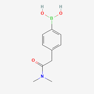 molecular formula C10H14BNO3 B8228048 (4-(2-(Dimethylamino)-2-oxoethyl)phenyl)boronic acid 